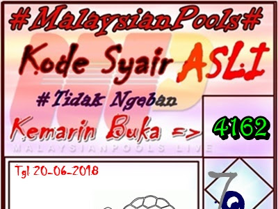 Prediksi Ramalan Angka Jitu Togel Malaysia Pools 20 Juni 2018