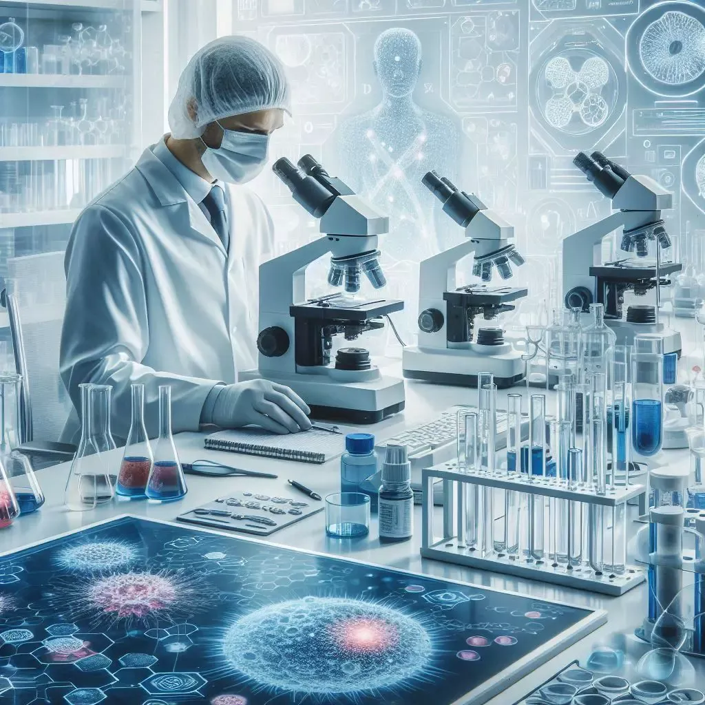 Types of microscopes used in medical labs