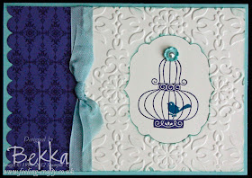 Aviary Card by Stampin' Up! Demonstrator Bekka Prideaux