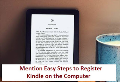register Kindle on computer
