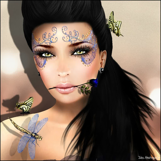 female face tatoo