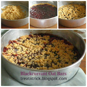 Blackcurrant Oat Bars Recipe @ http://treatntrick.blogspot.com