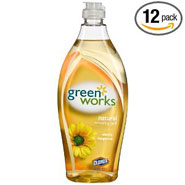 Greenworks Natural Dishwashing Liquid Simply Tangerine, 22-Fluid Ounce Bottles