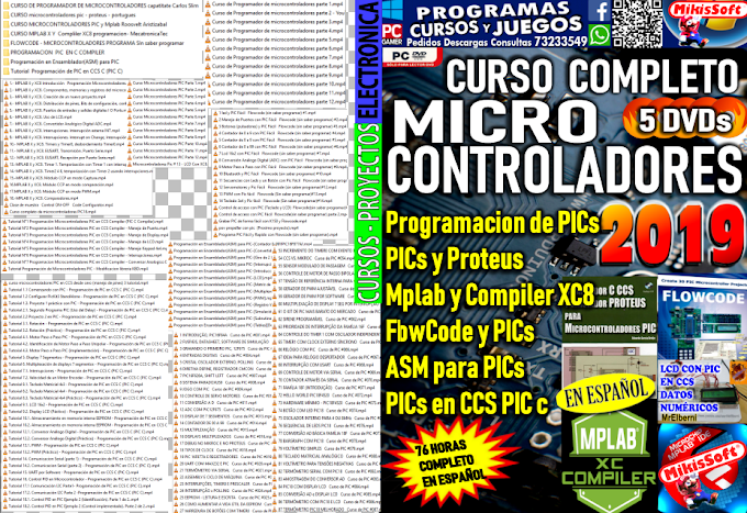 curso completo micro controladores 2019 5  dvds completo