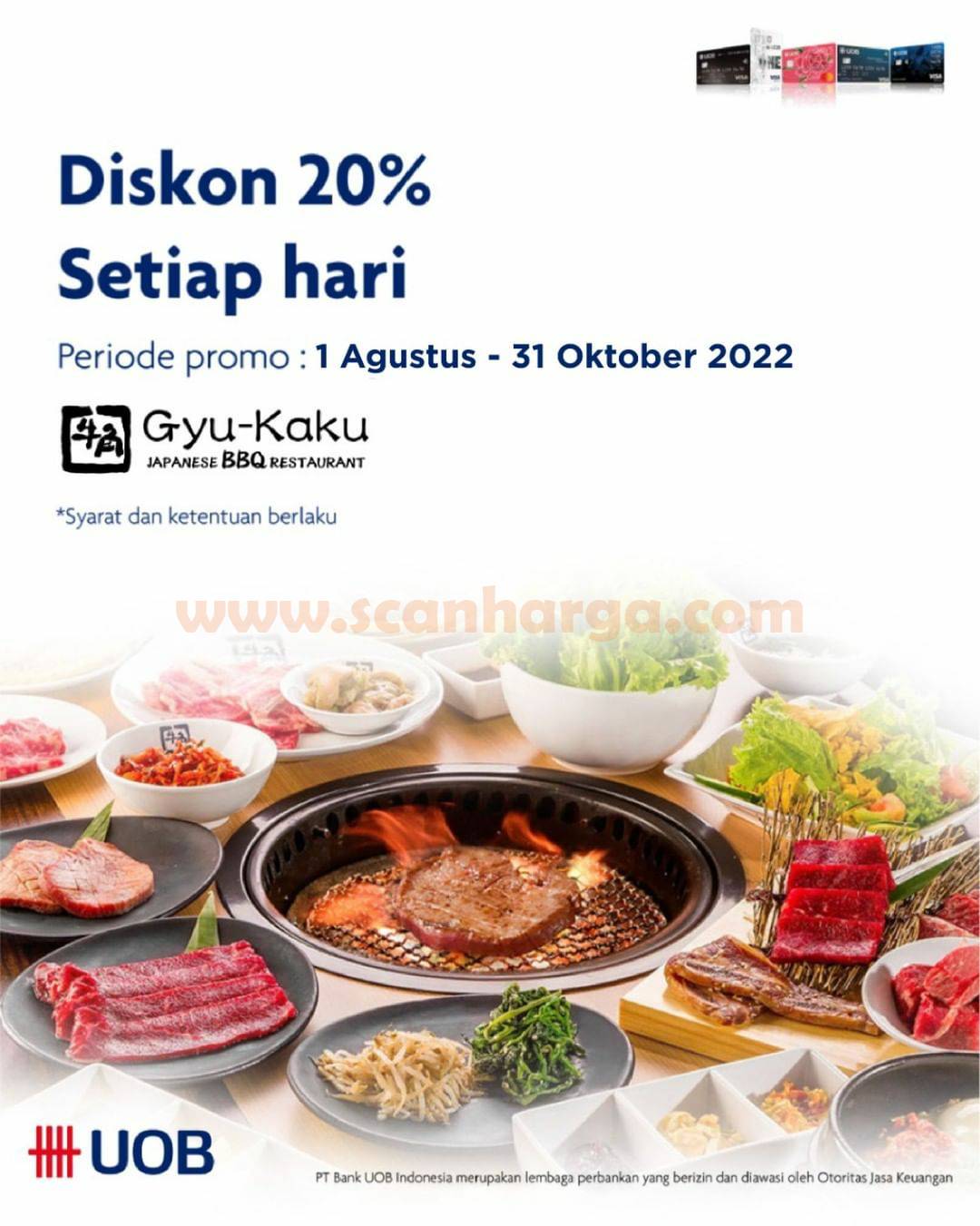 GYU-KAKU Promo DISKON 20% dengan Kartu Kredit UOB