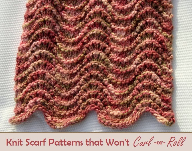 Knit Scarf Patterns that Won't Curl or Roll