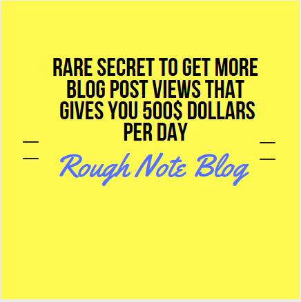 Blog Post Views That  Gives You 500$ dollars per day