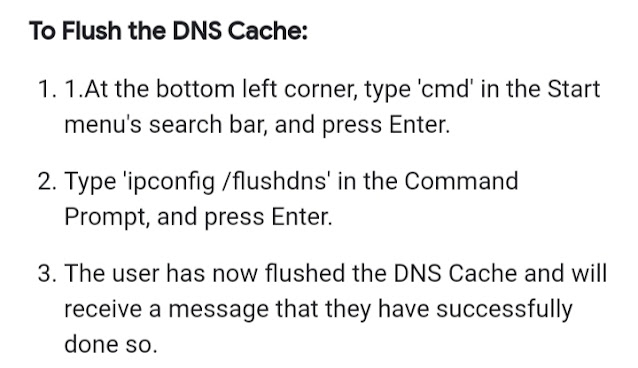 Flush DNS