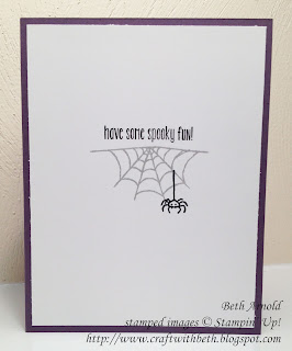 Craft with Beth: Jar of Haunts Halloween Card Washi Tape Sponging Spooky Fun