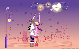 6. Cute Cartoon Couple Love Hd Wallpapers For Valentines Day