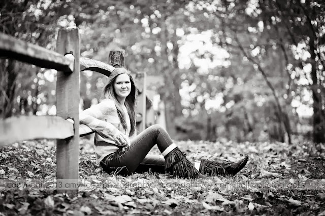 black and white senior photo - Terre Haute photographer