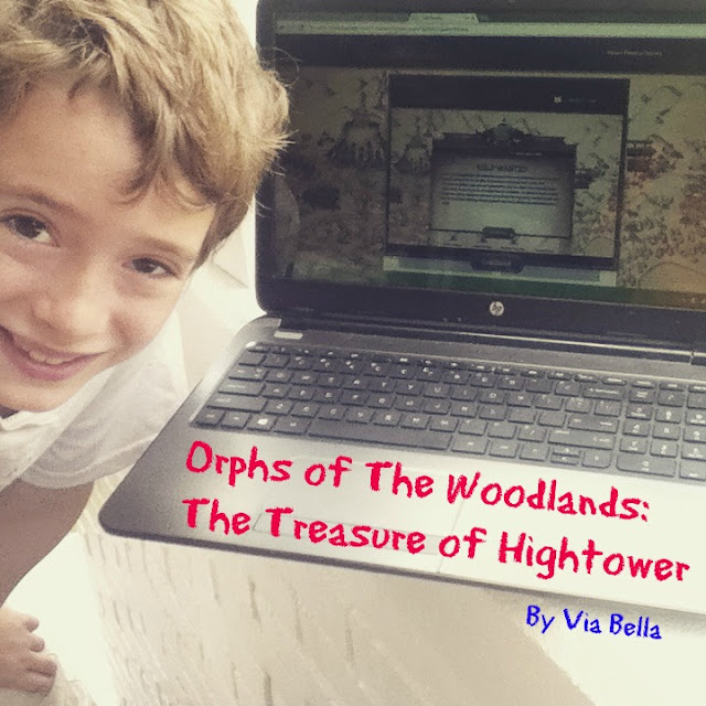 Oprhs of the Woodlands: The Treasure of Hightower, product review, Via Bella, tos crew, Hashtags:  #hsreviews #readingsupplement #readingapp #readinggame  SEO Keywords:  interactive book, online reading program, early chapter book, homeschool elementary supplement, math, science, grammar, vocabulary, character, summer reading program, gifted, struggling reader