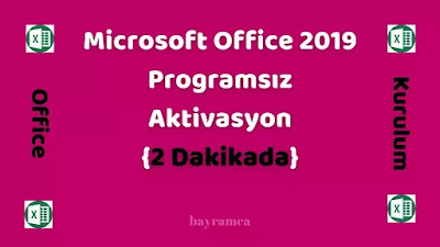 Office 2019 Etkinleştirme