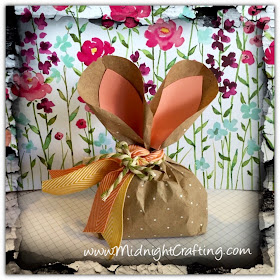 Easter Bunny Treat Bag MidnightCrafting DIY party favor baby shower spring brunch