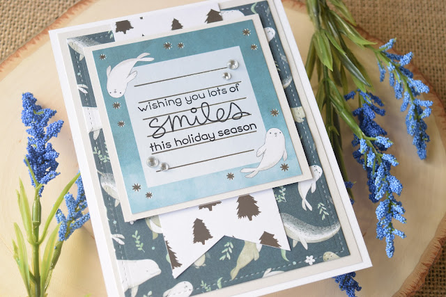 Christmas Card with Recollections Winter Dream by Jess Crafts