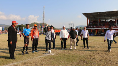 Pj Gubernur Membuka Turnamen Liga Pelajar Soeratin CUP U-17 Tahun 2023