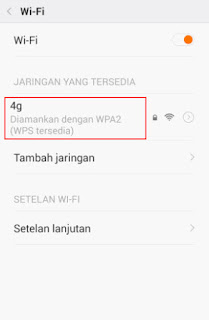 autentifikasi ulang jaringan wifi android