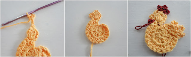 Easter Chicks & Eggs Appliques - free crochet pattern