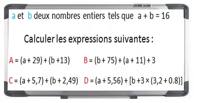 Les enchaînements d'opérations maths 5éme exercice 6