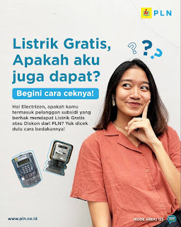 Cek untuk mendapatkan Token Listrik Gratis/Diskon PLN tiga bulan april mei juni 2020