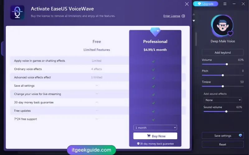 Activate EaseUS VoiceWave with Free License code