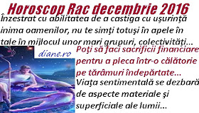 Horoscop  decembrie 2016 Rac