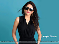 angel gupta wallpaper, beauty in black, sizzling babe angel gupta free photo