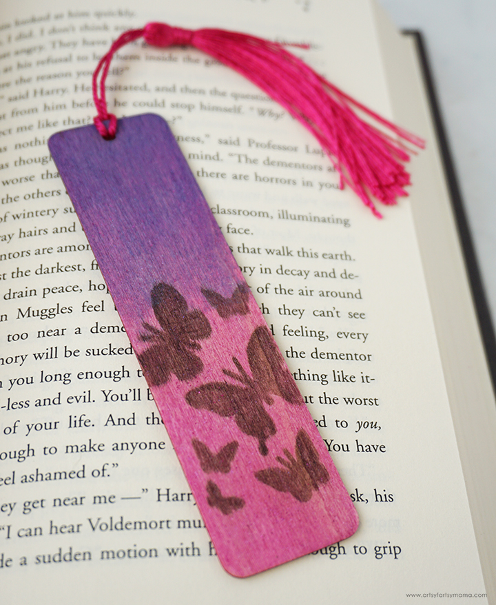 Butterfly Wood Burned Bookmarks