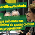 Dilma: “Espero que saibamos nos unir em defesa de causas comuns a todos os progressistas”