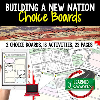 Civics Activities Civics Lessons Civics Choice Boards