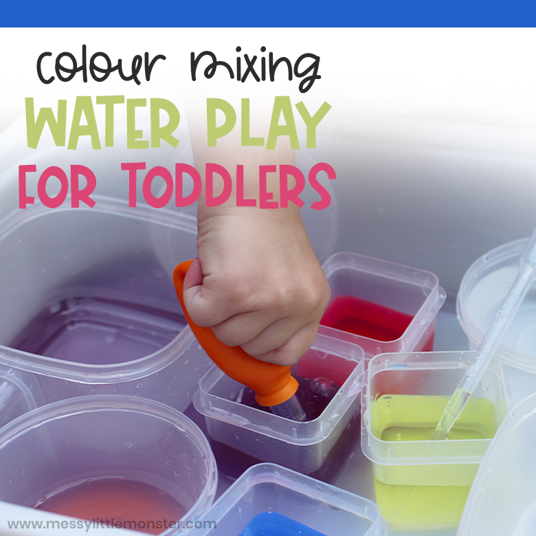 Colour mixing water activity for toddlers