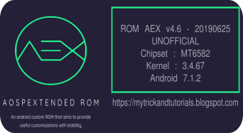 aosp extended v 4.6 mt6582 mediatek android 7.1.2
