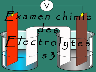 Examens corrigés de Chimie des électrolytes SMC Semestre S3 PDF