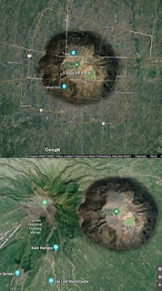 kawah tambora dan gunung api merapi