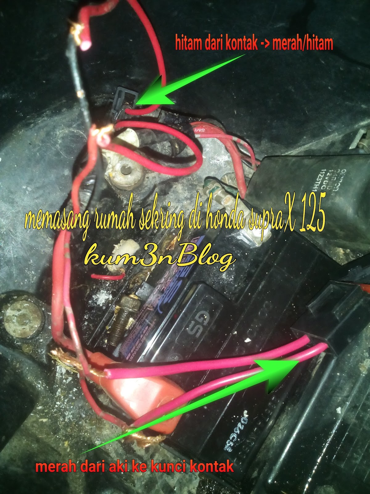 Mengganti Rumah Sekring Beserta Alur In Out Kabel Sekring Motor