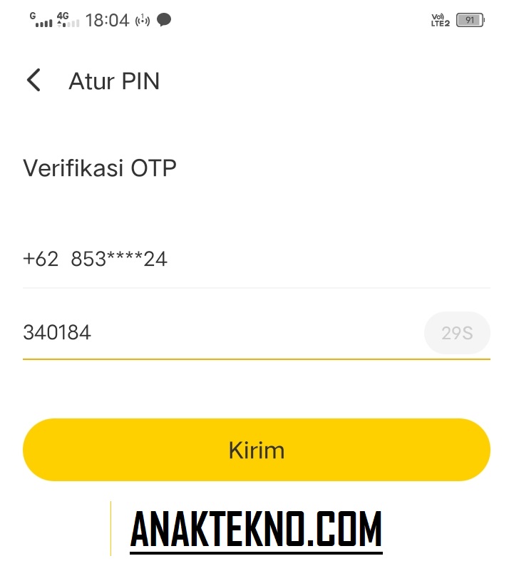 verifikasi nomor hp