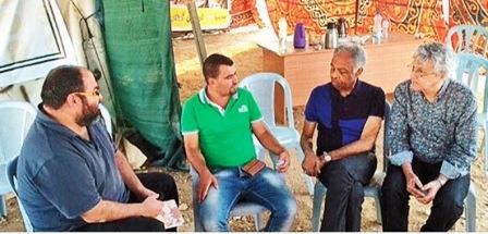 Gilberto Gil e Caetano Veloso em Susya na Palestina