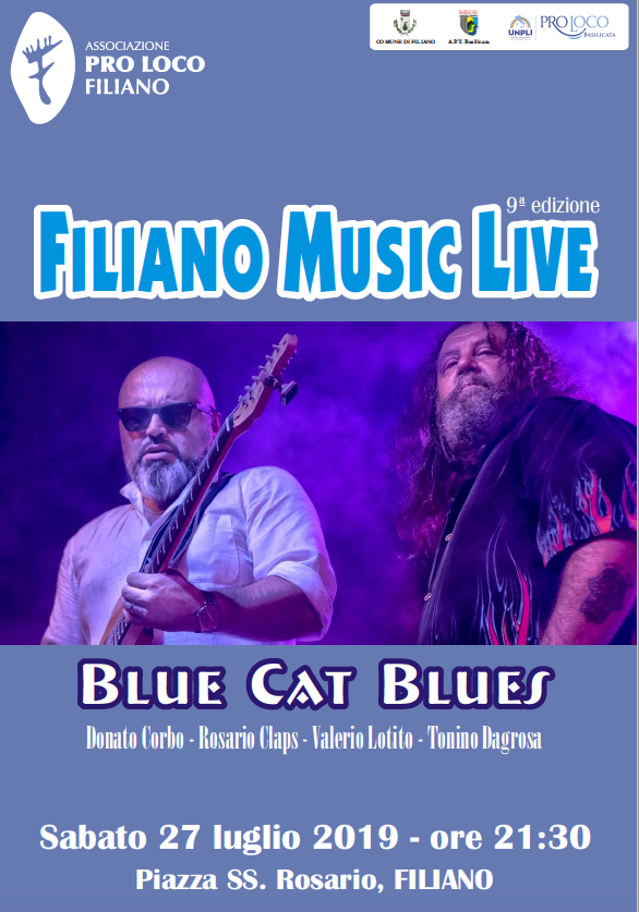 Nona edizione del Filiano Music Live con i “Blue Cat Blues”