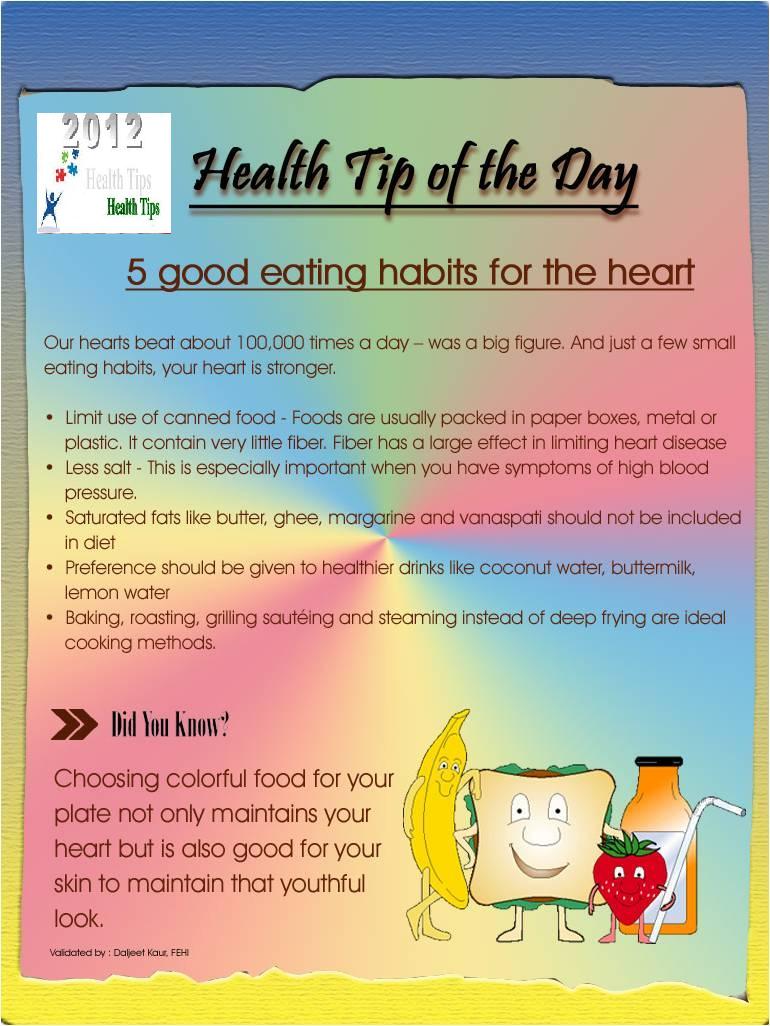 Get Everything Done: Health Tips - 5 Good eating habits ...