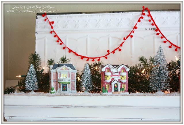 Small Christmas Village Pieces-Christmas Village Vignettes- From My Front Porch To Yours