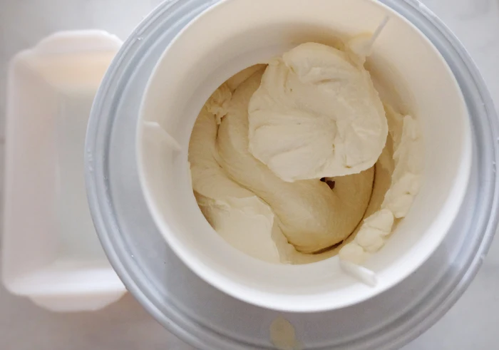 churned buttermilk ice cream