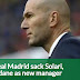 Real Madrid sack Solari, appoint Zidane as new manager.