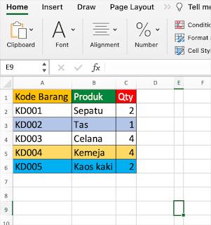 Cara Merapikan Tabel di Excel