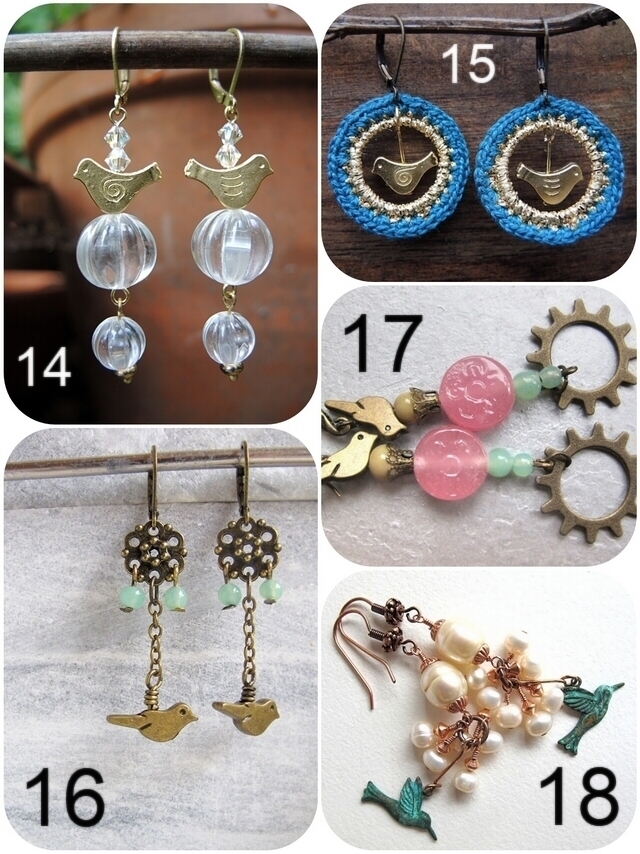 DIY verzameld/collected - oorbellen met dieren/earrings with animals