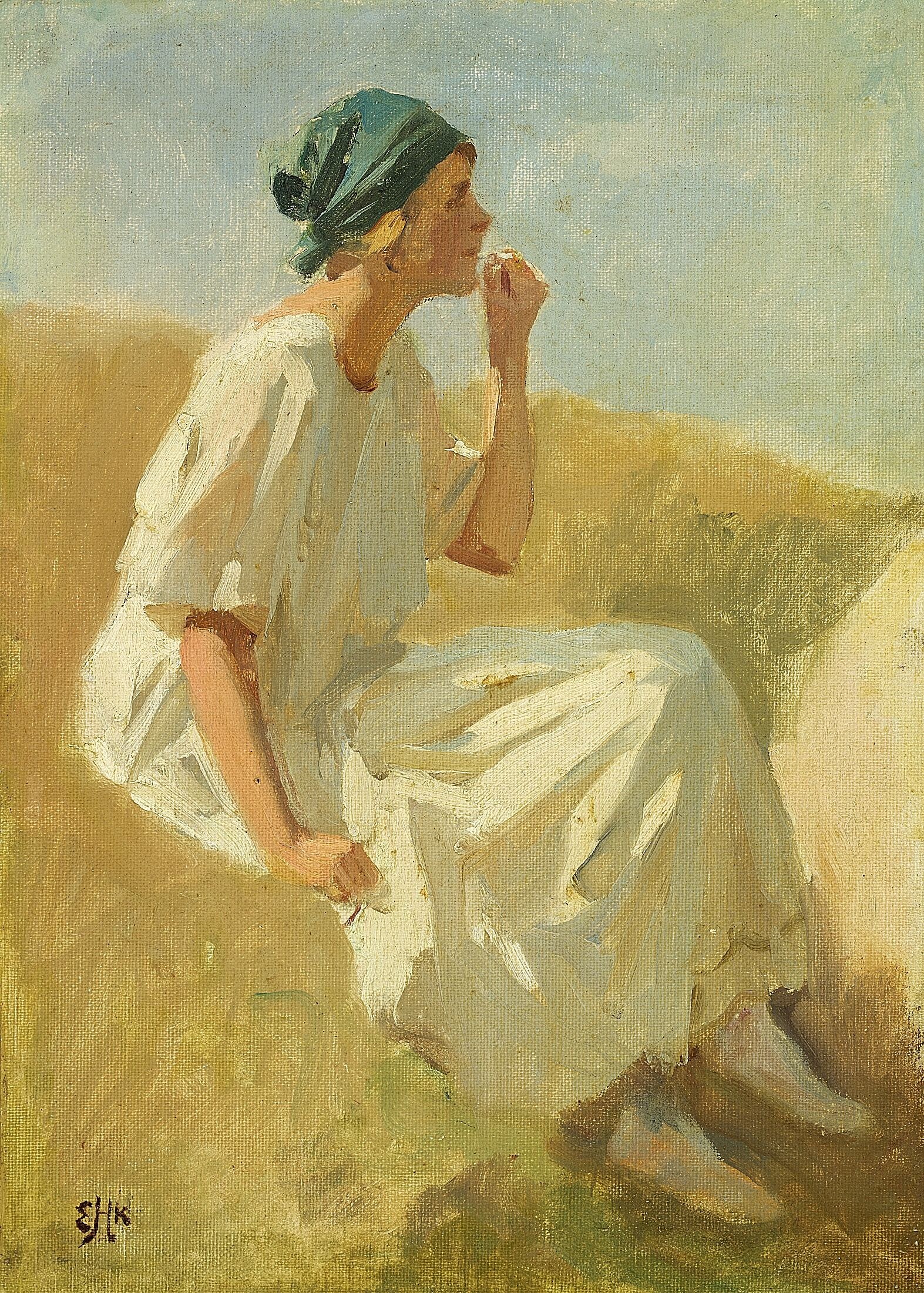 Erik Ludwig Henningsen (1855-1930) - A Genre Painter