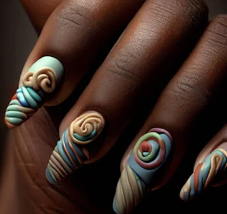 Clay nail art