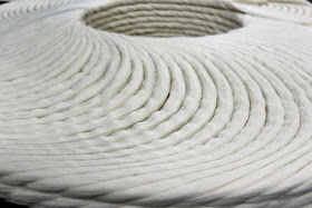 patterns formed by whirling threads in a cotton mill