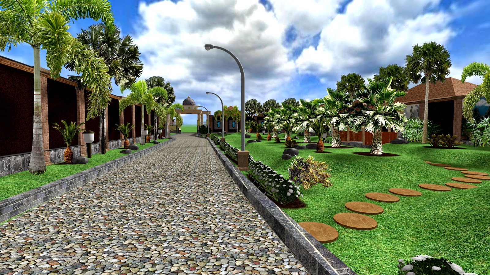 Desain Gambar  Landscape 3D JASA HIAS TAMAN