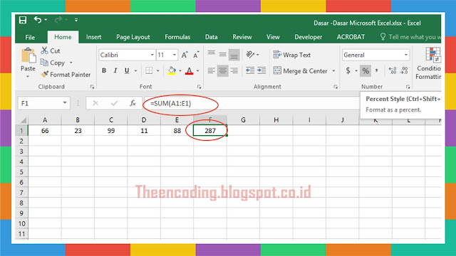 Belajar Dasar - Dasar Microsoft Excel Sampai Mahir 