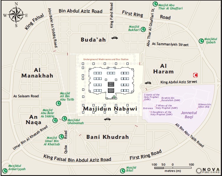 Makkah & Madina: Masjid-al-Nabawi-Map